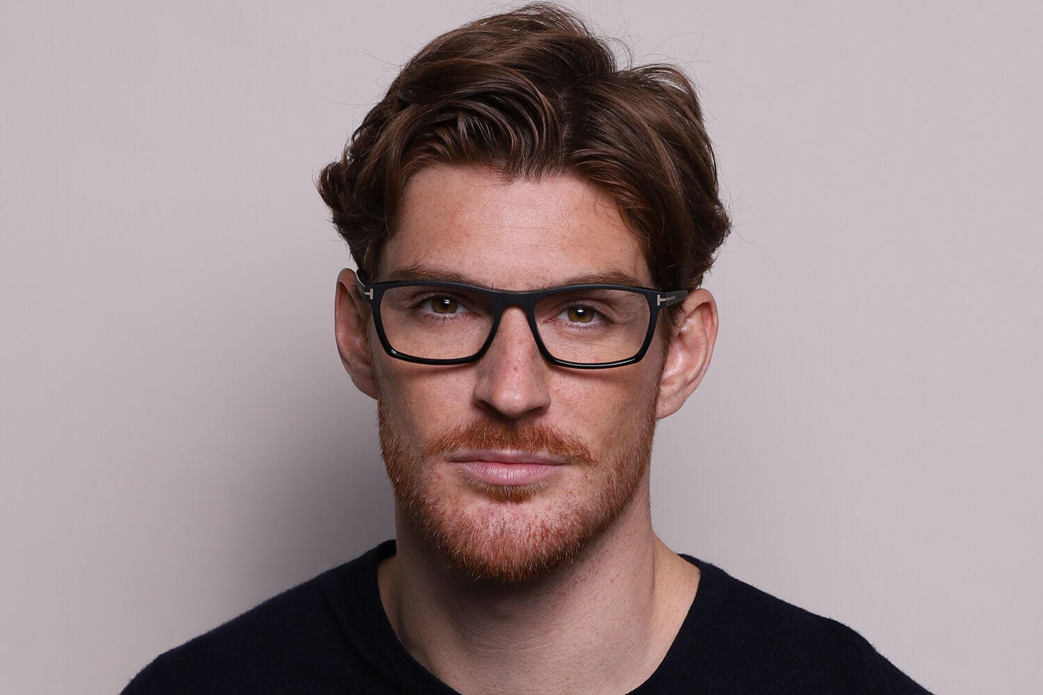 Tom Ford FT5295 002 スクエア Matte Black 眼鏡 | SmartBuyGlasses 日本