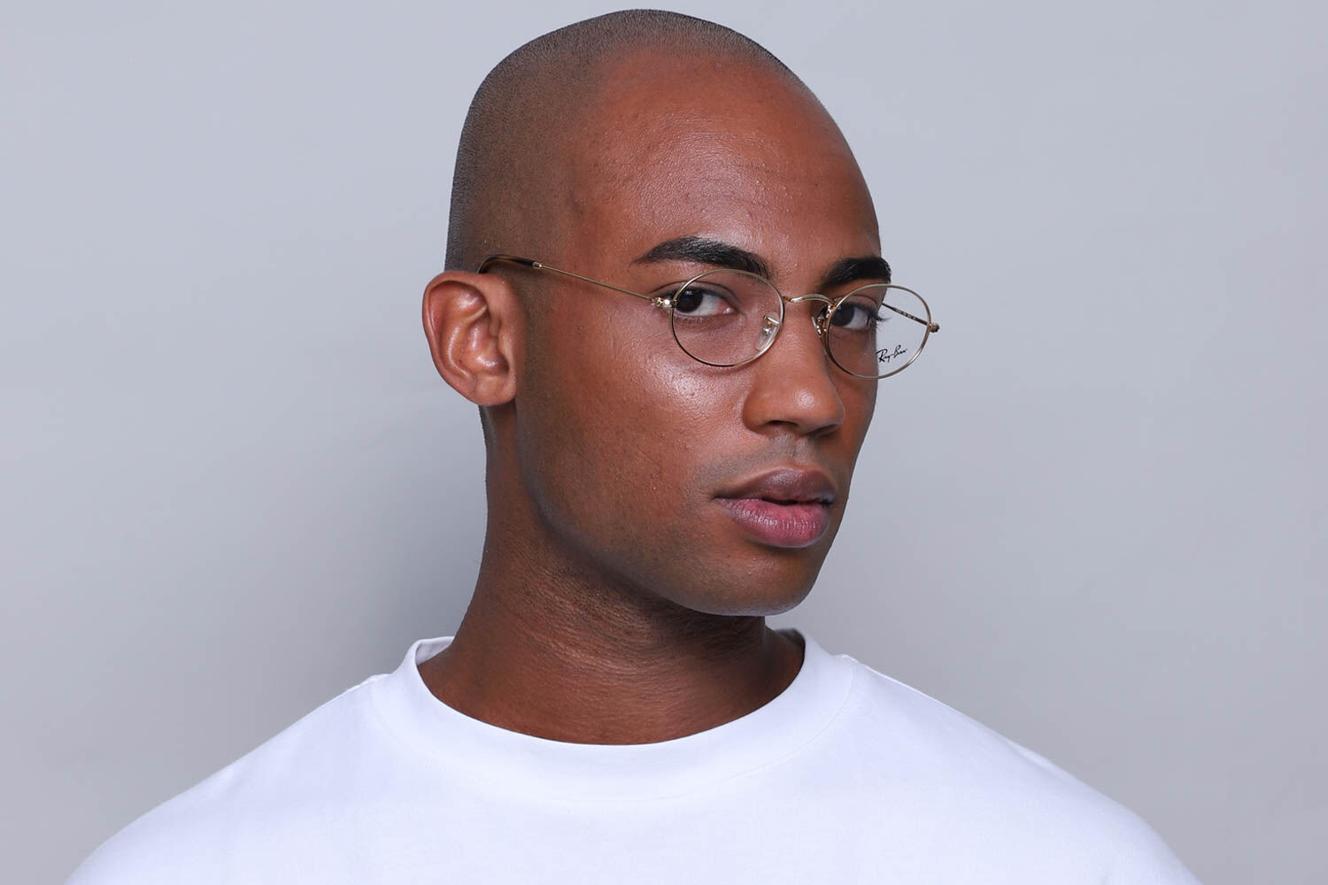 Ray-Ban RX3547V 2500 オーバル Arista Gold 眼鏡 | SmartBuyGlasses 日本