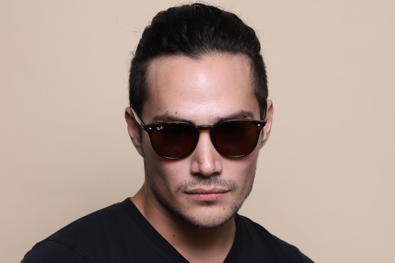 Ray-Ban RB4259F Asian Fit 710/73 オーバル Shiny Havana サングラス