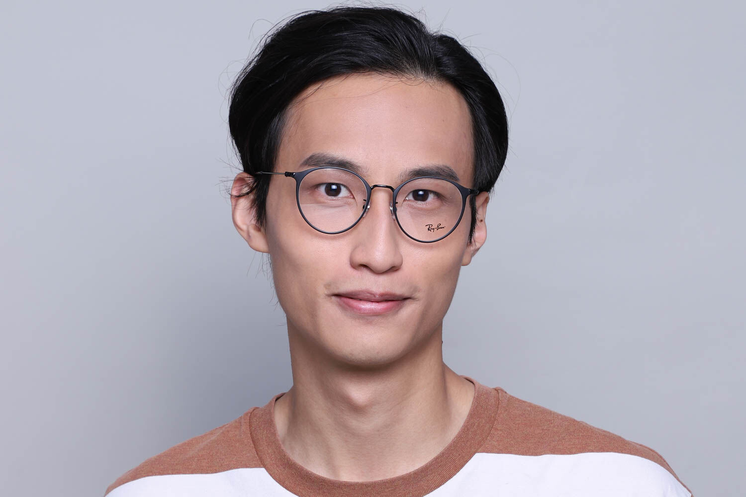 Ray-Ban RX6378F Asian Fit 2904 ラウンド Matte Black 眼鏡