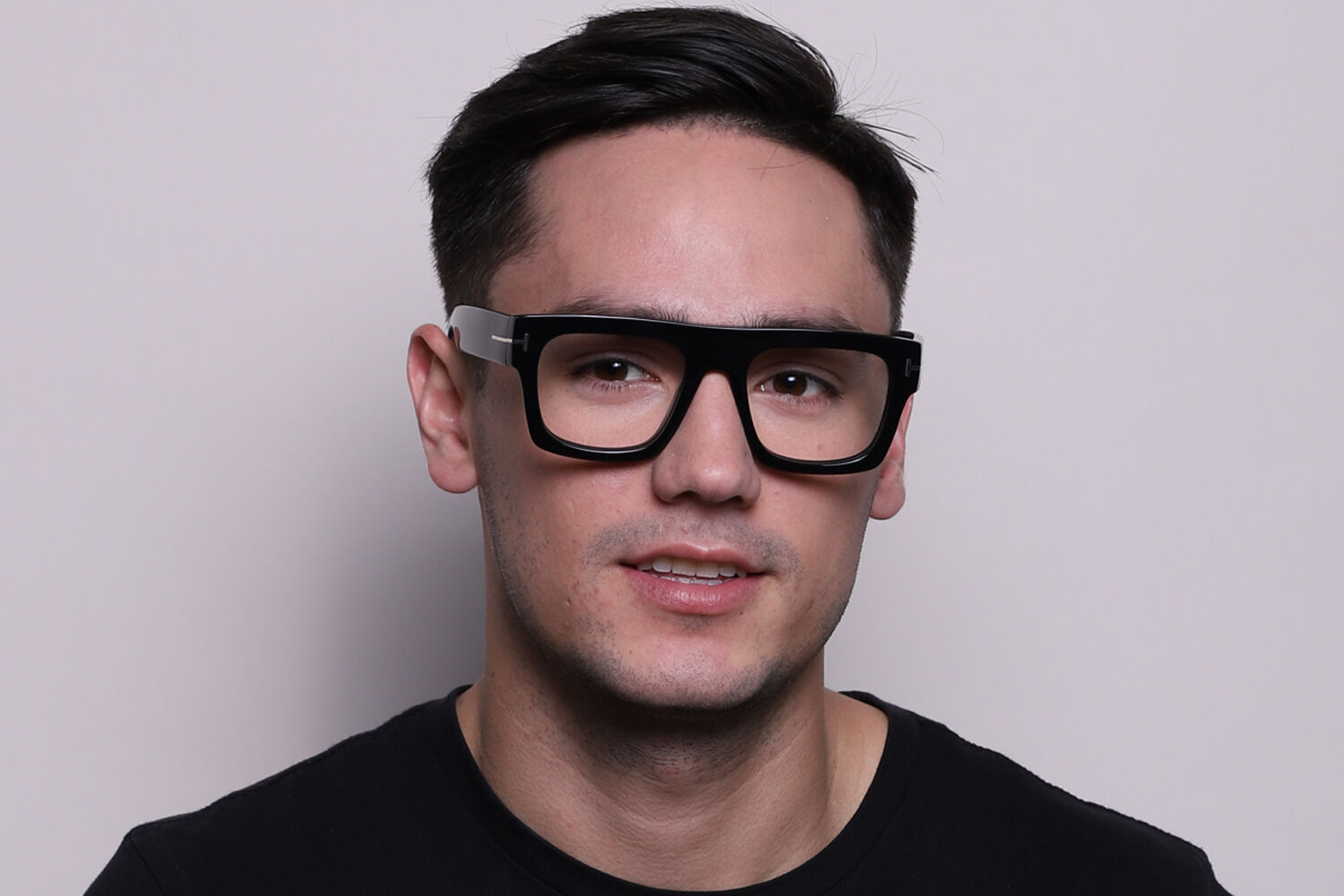 Tom Ford FT5634-B 001 Blue-Light Block スクエア Shiny Black Tom Ford FT5634-B 001 Blue-Light Block スクエア Shiny Black