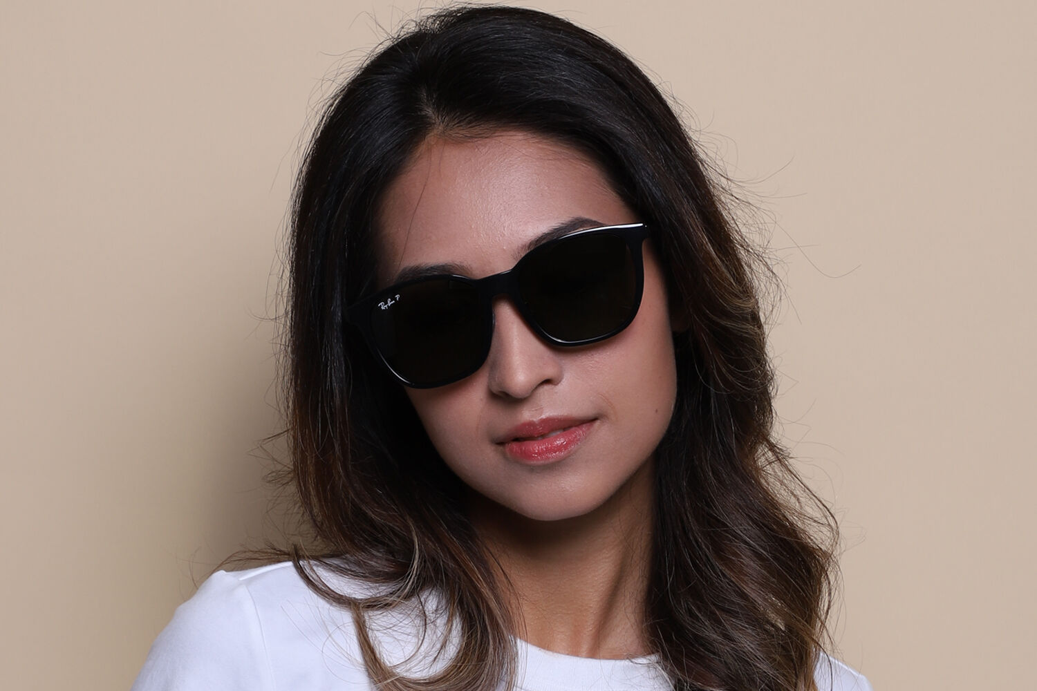 Ray-Ban RB4333D Asian Fit Polarized 601/9A スクエア ブラック