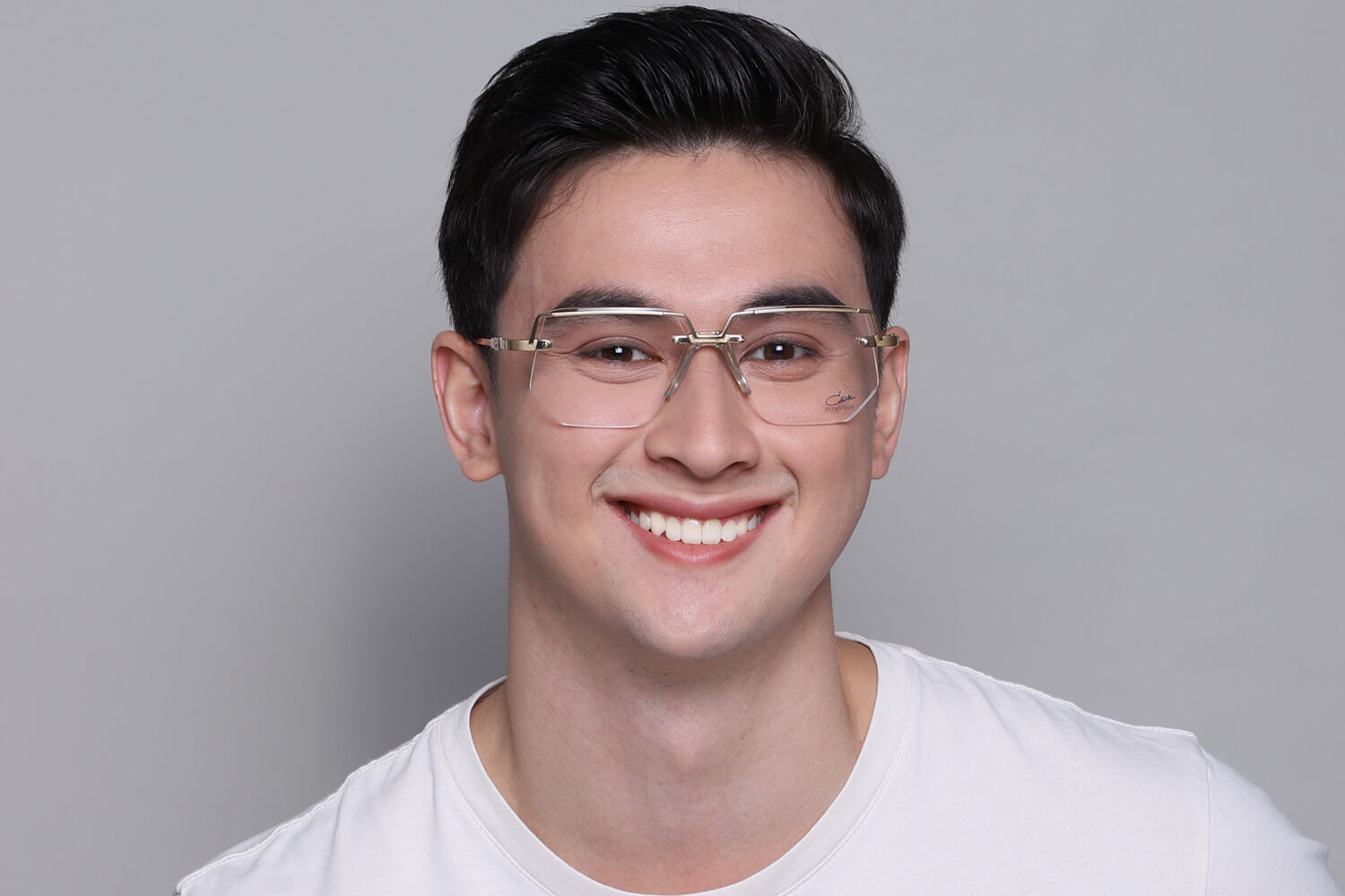 Cazal 742 97 スクエア ゴルド 眼鏡 | SmartBuyGlasses 日本