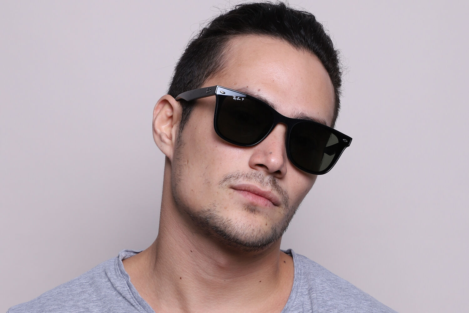 Ray-Ban RB4391D Asian Fit 601/9A スクエア ブラック サングラス