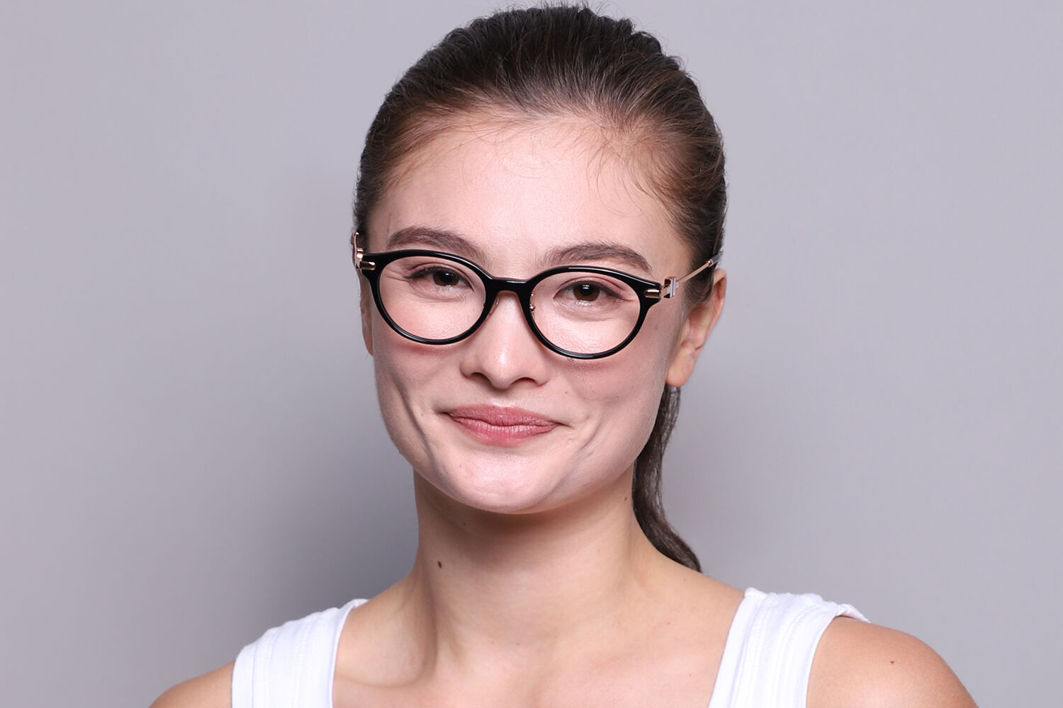 Tiffany & Co. TF2218D Asian Fit 8001 オーバル ブラック 眼鏡