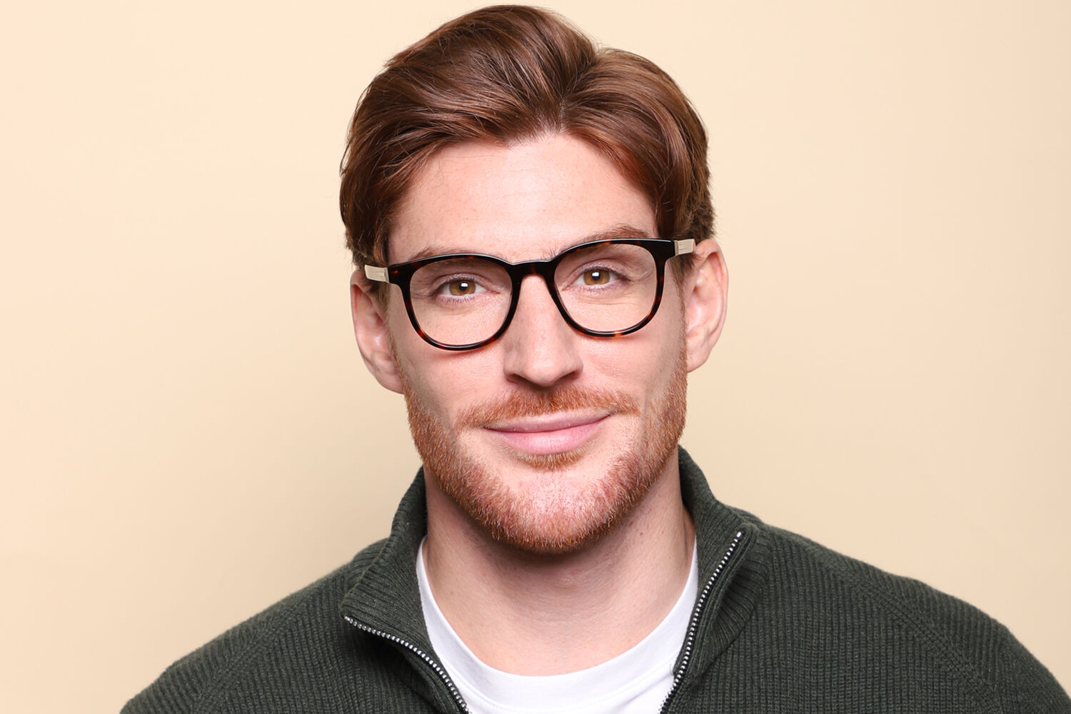 Prada PR A15V 17N1O1 オーバル Briar Tortoise 眼鏡