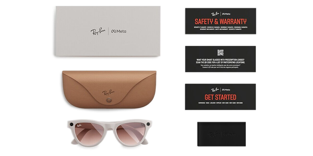 Ray-Ban Meta RW4010 Skyler 601/71 ウェリントン ブラック サングラス