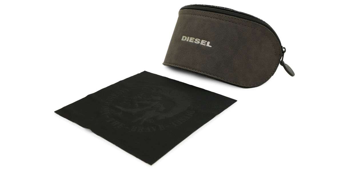 Diesel DL1002 103/6G スクエア Shiny Silver Red Laminate サングラス