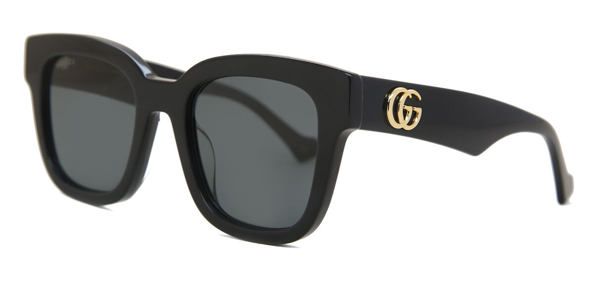 Gucci GG0998S 001 スクエア Shiny Black サングラス