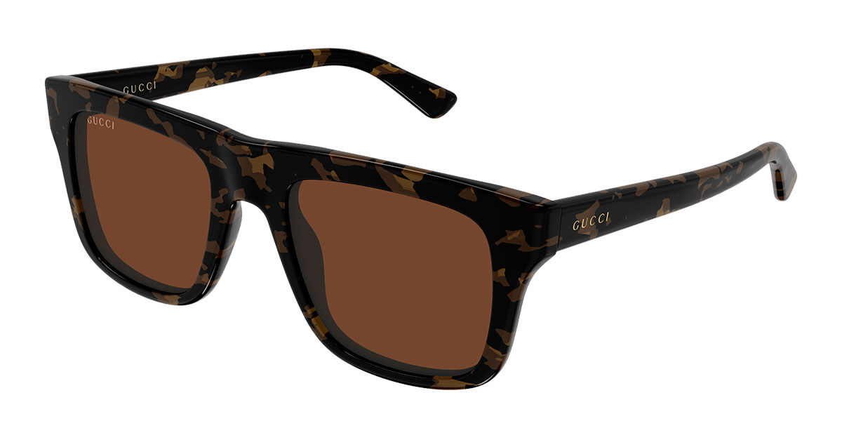 Gucci GG1857SK Asian Fit 004 スクエア グレイ サングラス
