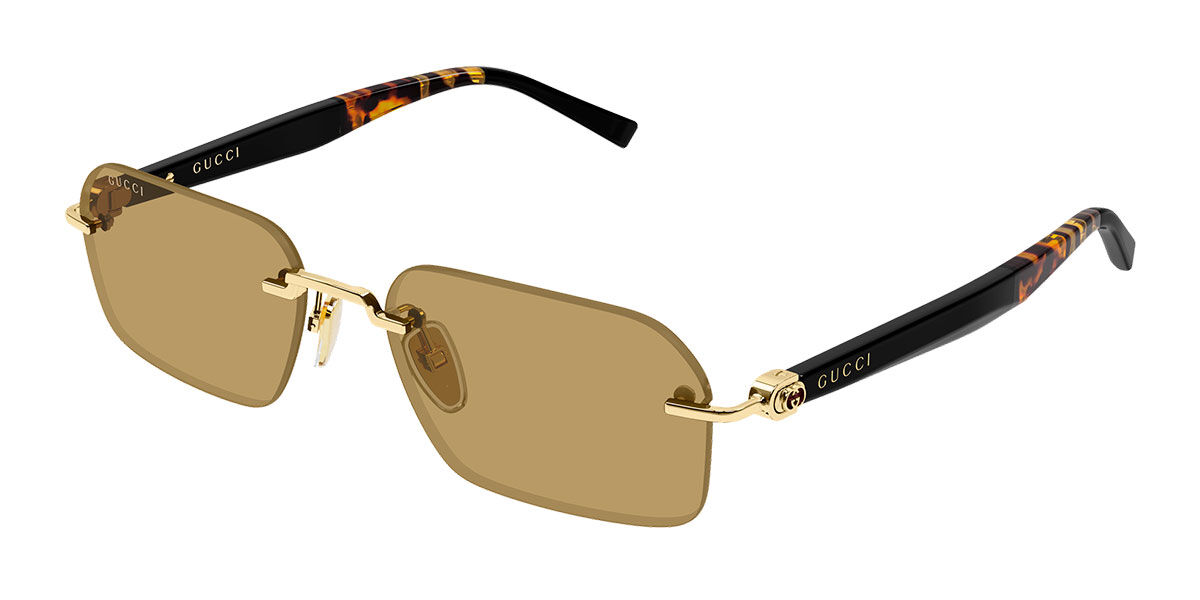 Gucci GG2259S 005 スクエア ゴルド サングラス | SmartBuyGlasses 日本