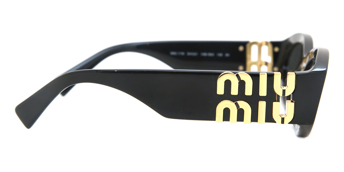 Miu Miu MU11WS 1AB5S0 オーバル ブラック サングラス