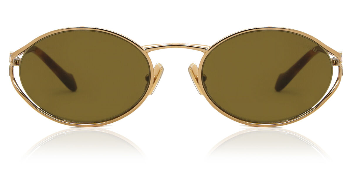 miu miu ミュウミュウ サングラス SMU13N ゴールド ケース付き Miu Miu サングラス | 正規品保障SmartBuyGlassesジャパン！