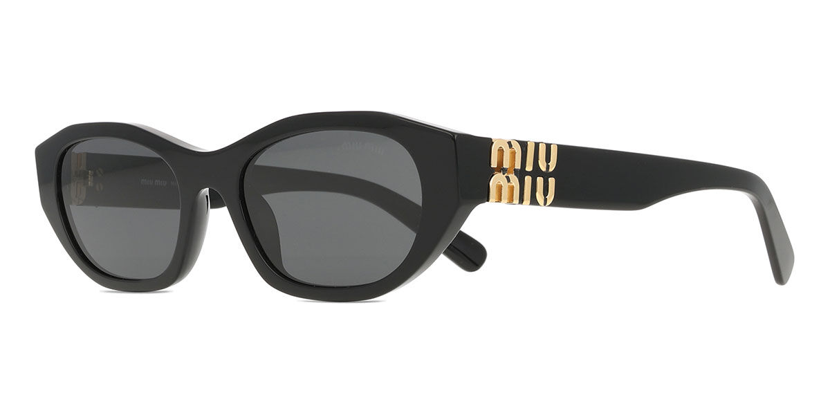 Miu Miu MUA03S 16K08Z オーバル ブラック サングラス