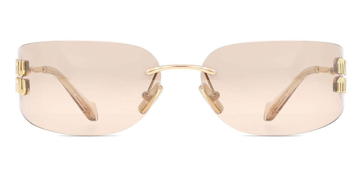 miu miu ミュウミュウ サングラス SMU13N ゴールド ケース付き Miu Miu サングラス | 正規品保障SmartBuyGlassesジャパン！