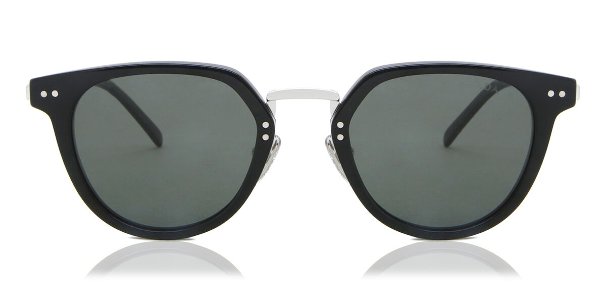 Prada PR 17YS Polarized 2AZ04D オーバル クリア サングラス