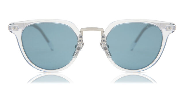 Prada PR 17YS Polarized 2AZ04D オーバル クリア サングラス 