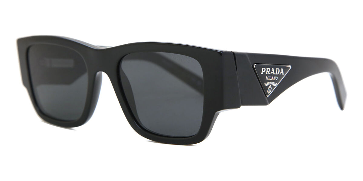 Prada PR 10ZS 1AB5S0 スクエア ブラック サングラス