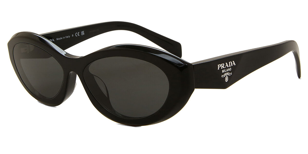 Prada PR 26ZSF Asian Fit 16K08Z ウェリントン ブラック サングラス