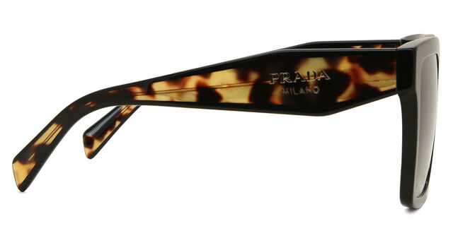 Prada PR 24ZS 1AB0A7 スクエア ブラック サングラス 