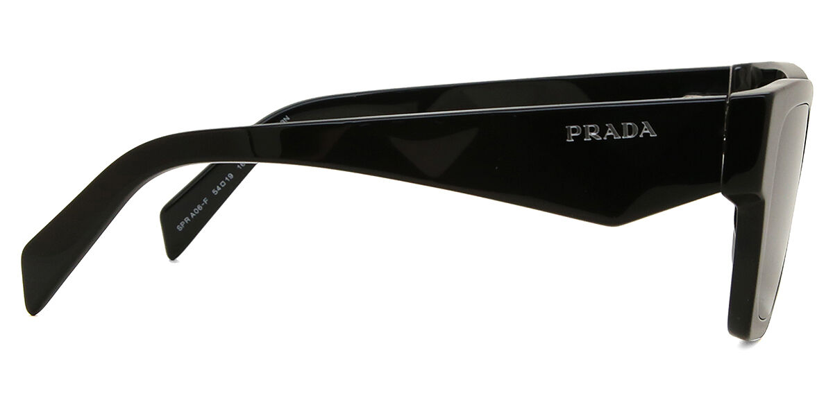 Prada PR A06SF Asian Fit 16K08Z スクエア ブラック サングラス