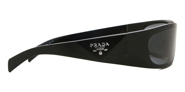 Prada PR A14S 1AB5S0 ラップアラウンド ブラック サングラス 