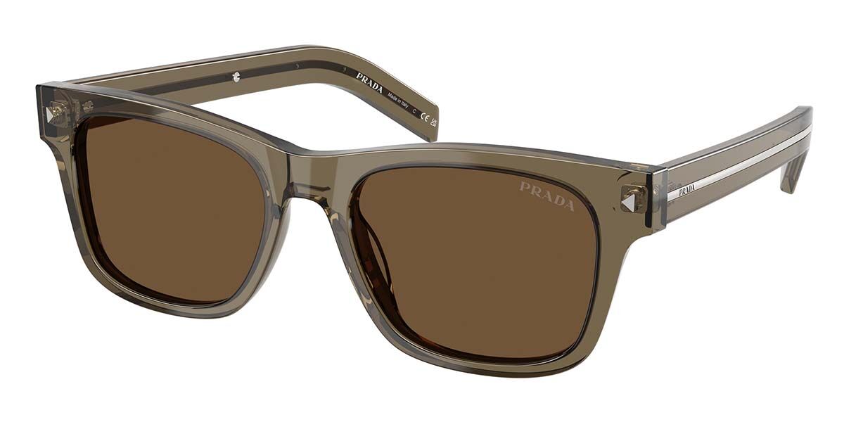 Prada PR A17SF Asian Fit 16K731 スクエア ブラック サングラス