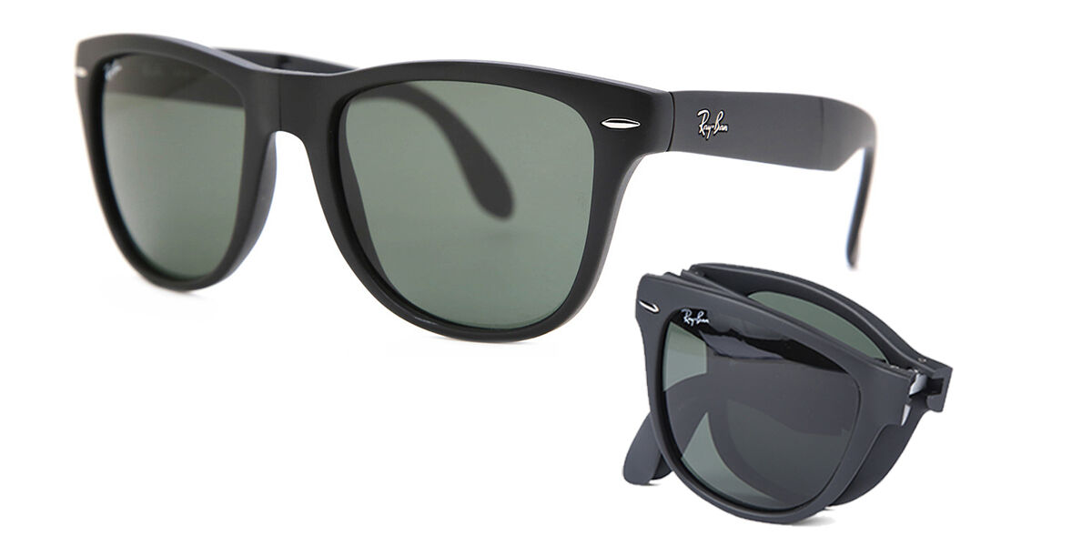 Ray-Ban RB4105 Wayfarer Folding 601S スクエア Matte Black