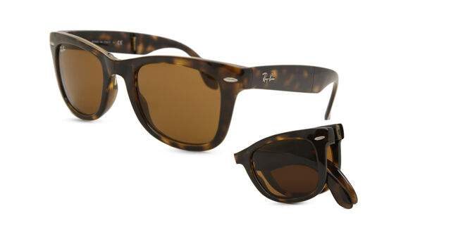 Ray-Ban RB4105 Wayfarer Folding 710 スクエア Light Havana 