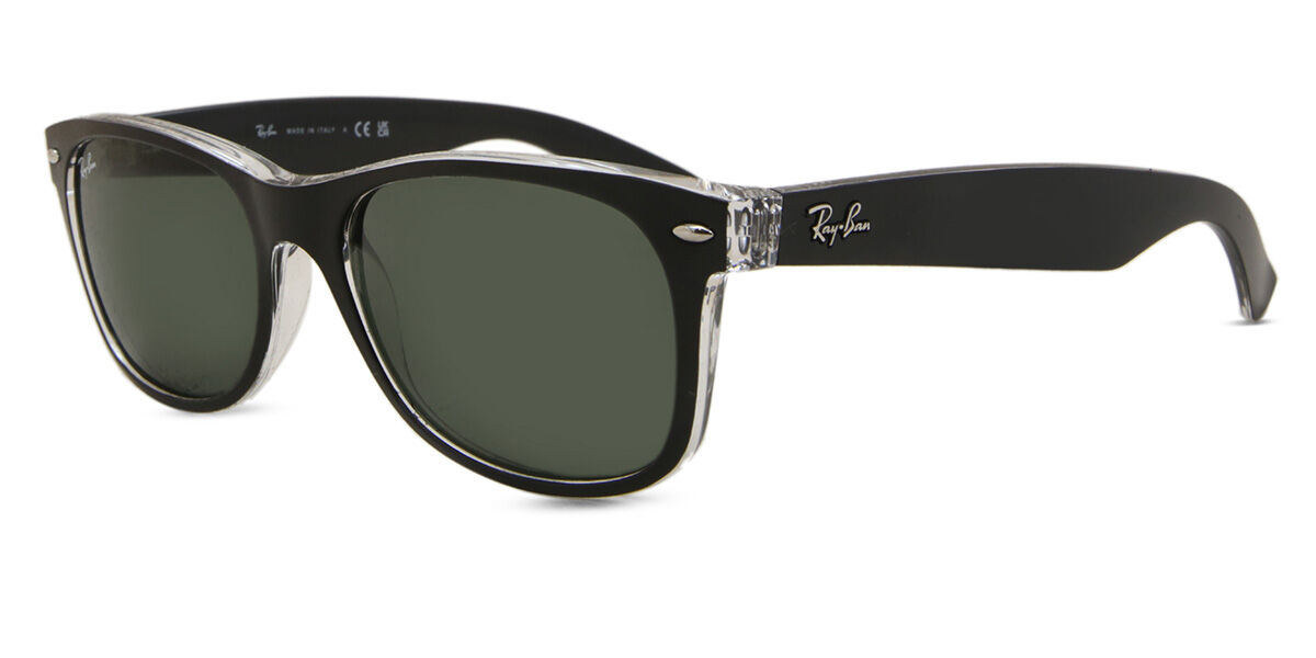 Ray-Ban RB2132 New Wayfarer Color Mix 6052 スクエア Top Black On
