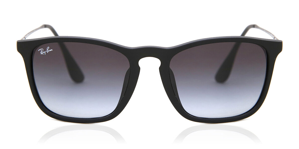 Ray-Ban RB4187F Chris Asian Fit 622/8G スクエア Rubber Black