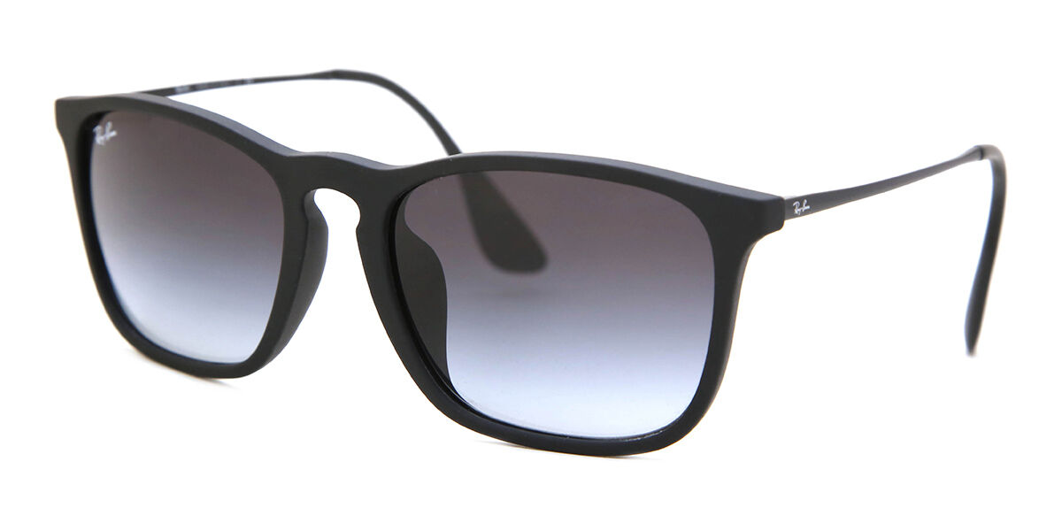 Ray-Ban RB4187F Chris Asian Fit 622/8G スクエア Rubber Black