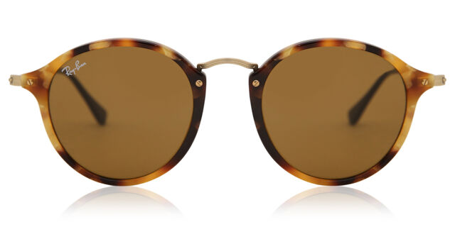 Ray-Ban RB2447 Round Fleck 1160 ラウンド Spotted Brown Havana 
