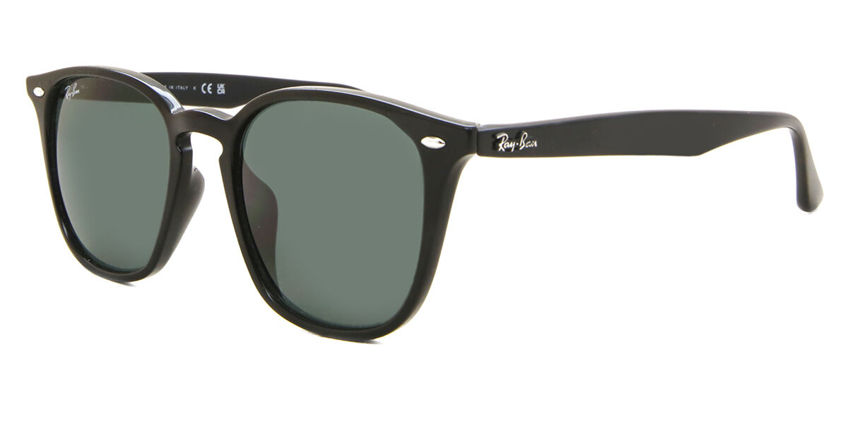 Ray-Ban RB4258F Asian Fit 601/71 スクエア ブラック サングラス