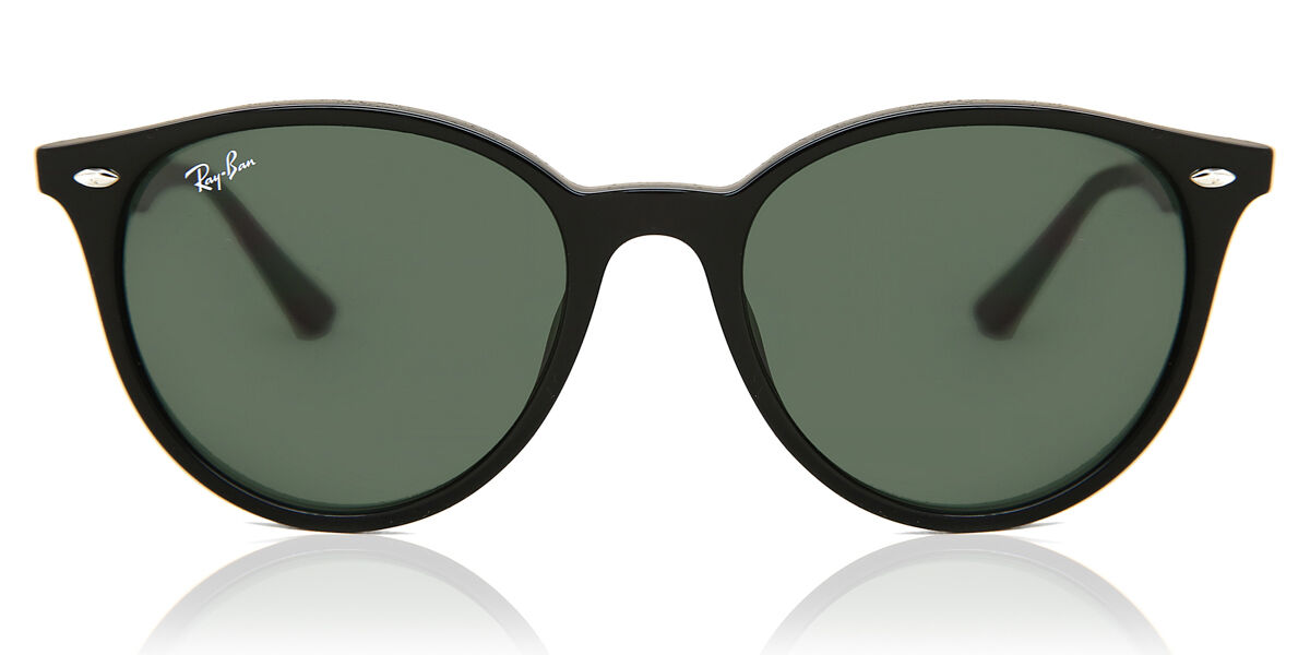 Ray-Ban RB4348D Asian Fit 601/9A オーバル Shiny Black サングラス