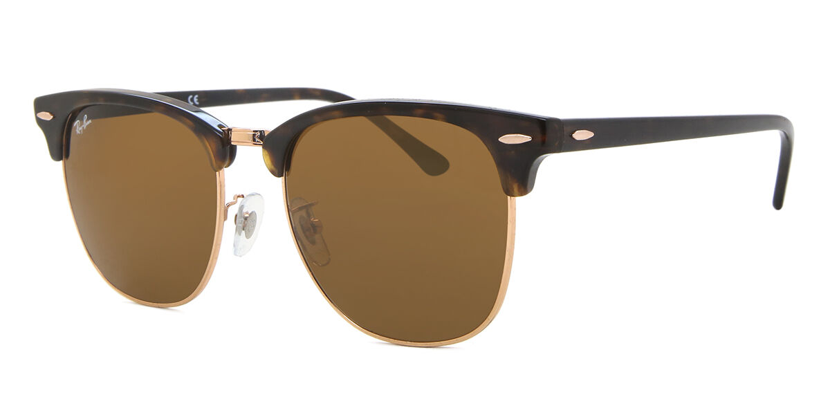 Ray-Ban RB3016F Clubmaster Asian Fit 130933 ブローライン形 Havana