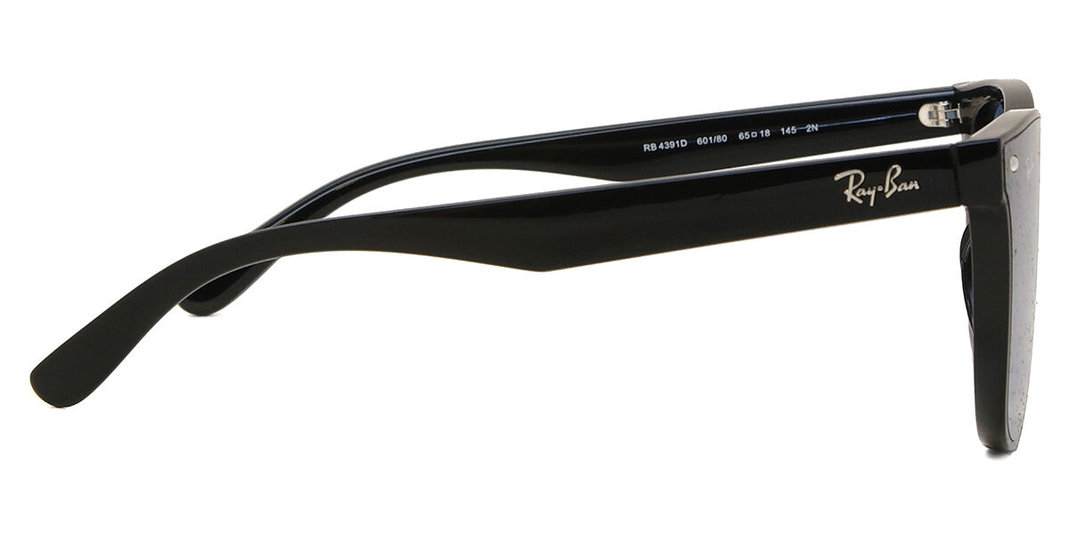 Ray-Ban RB4391D Asian Fit 601/80 スクエア Shiny Black サングラス