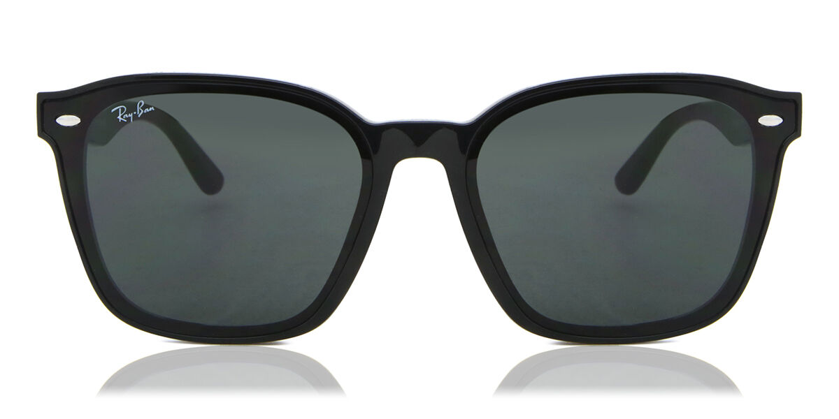 Ray-Ban RB4392D Asian Fit 601/87 スクエア ブラック サングラス