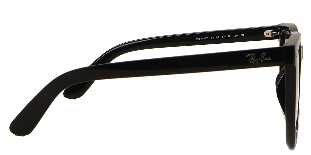 Ray-Ban RB4401D Asian Fit 601/87 スクエア ブラック サングラス