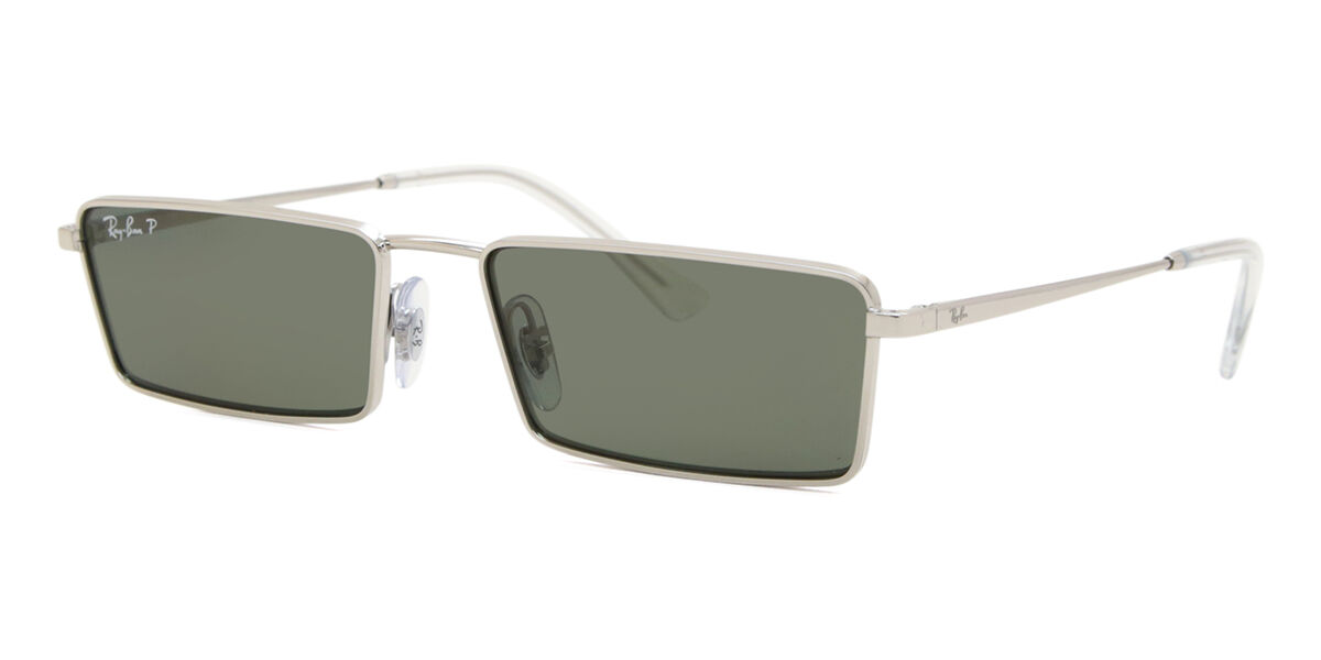 Ray-Ban RB3741 Emy Polarized 003/9A スクエア シルバー サングラス