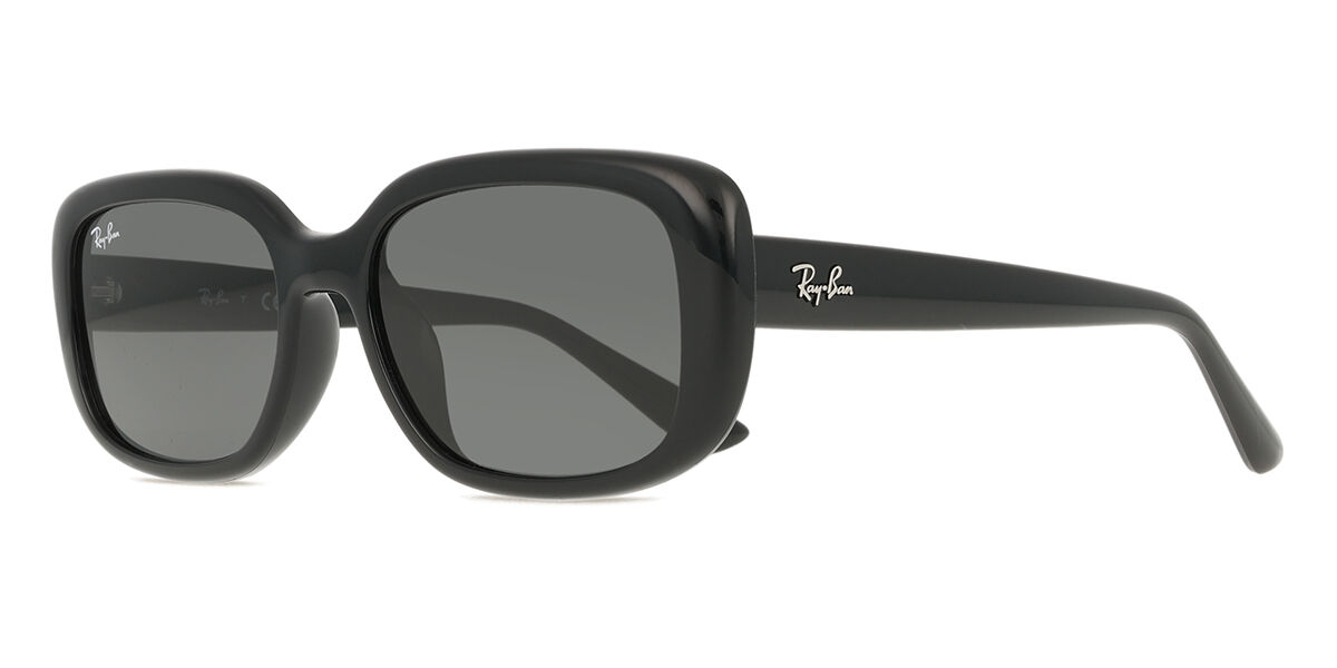 Ray-Ban RB4421D Asian Fit 667787 スクエア ブラック サングラス