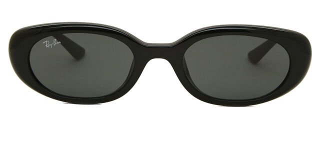 Ray-Ban RB4441D Asian Fit 667787 オーバル ブラック サングラス 