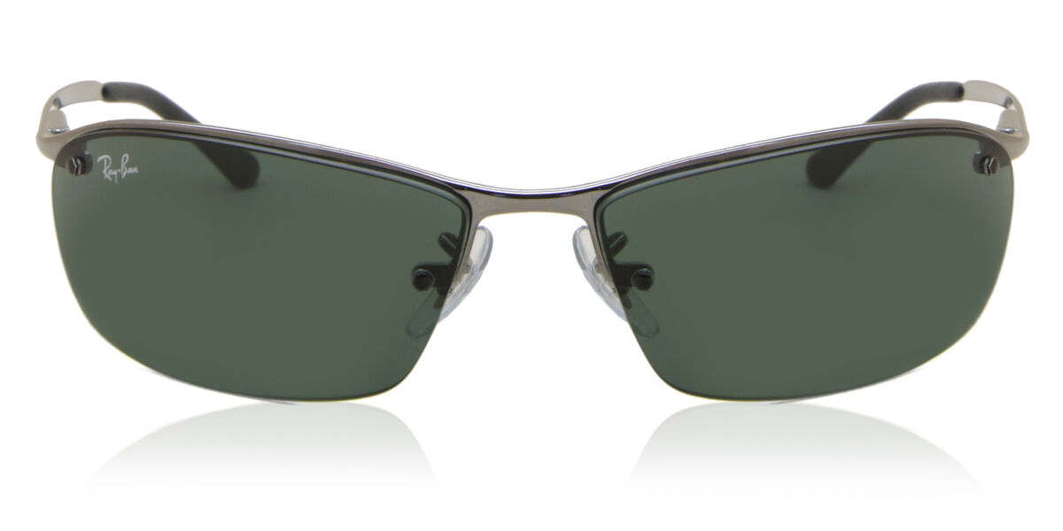 Ray-Ban RB3183 TOP BAR 004/71 偏光サングラス Ray-Ban RB3183 Top Bar 004/71 ラップアラウンド グレイ サングラス