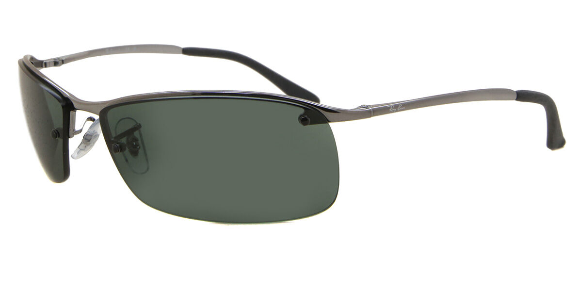 Ray-Ban RB3183 TOP BAR 004/71 偏光サングラス Ray-Ban RB3183 Top Bar 004/71 ラップアラウンド グレイ サングラス