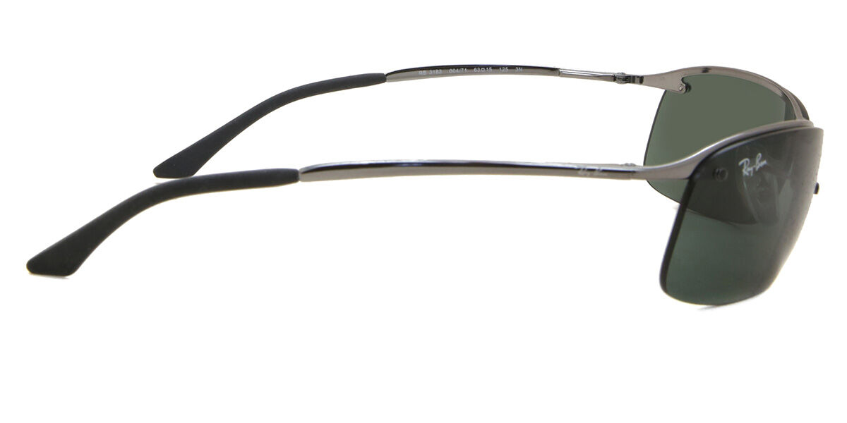 Ray-Ban RB3183 TOP BAR 004/71 偏光サングラス Ray-Ban RB3183 Top Bar 004/71 ラップアラウンド グレイ サングラス