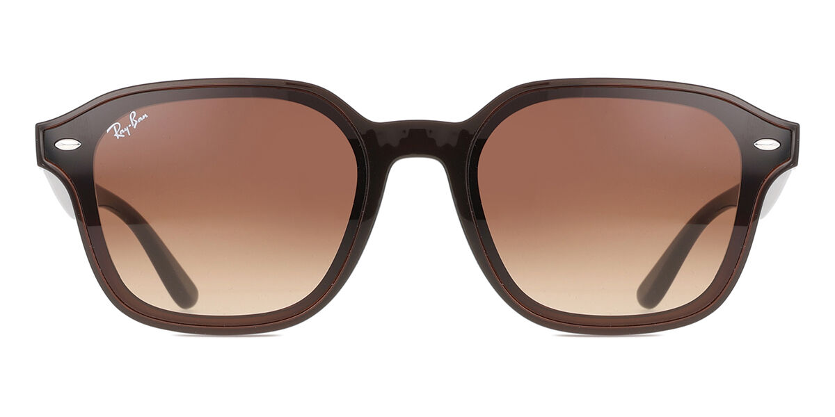 Ray-Ban RB4458D Asian Fit 714/13 スクエア Transparent Dark Brown