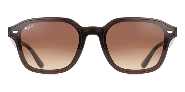 Ray-Ban RB4458D Asian Fit 714/13 スクエア Transparent Dark Brown 