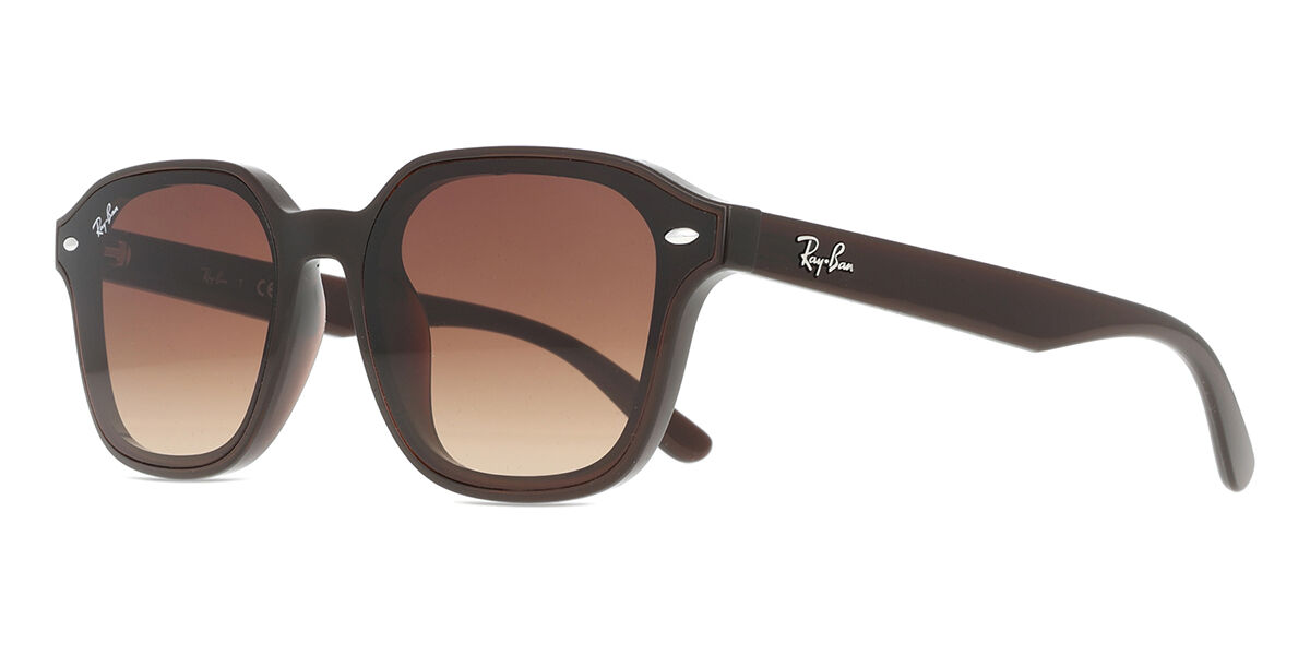 Ray-Ban RB4458D Asian Fit 714/13 スクエア Transparent Dark Brown