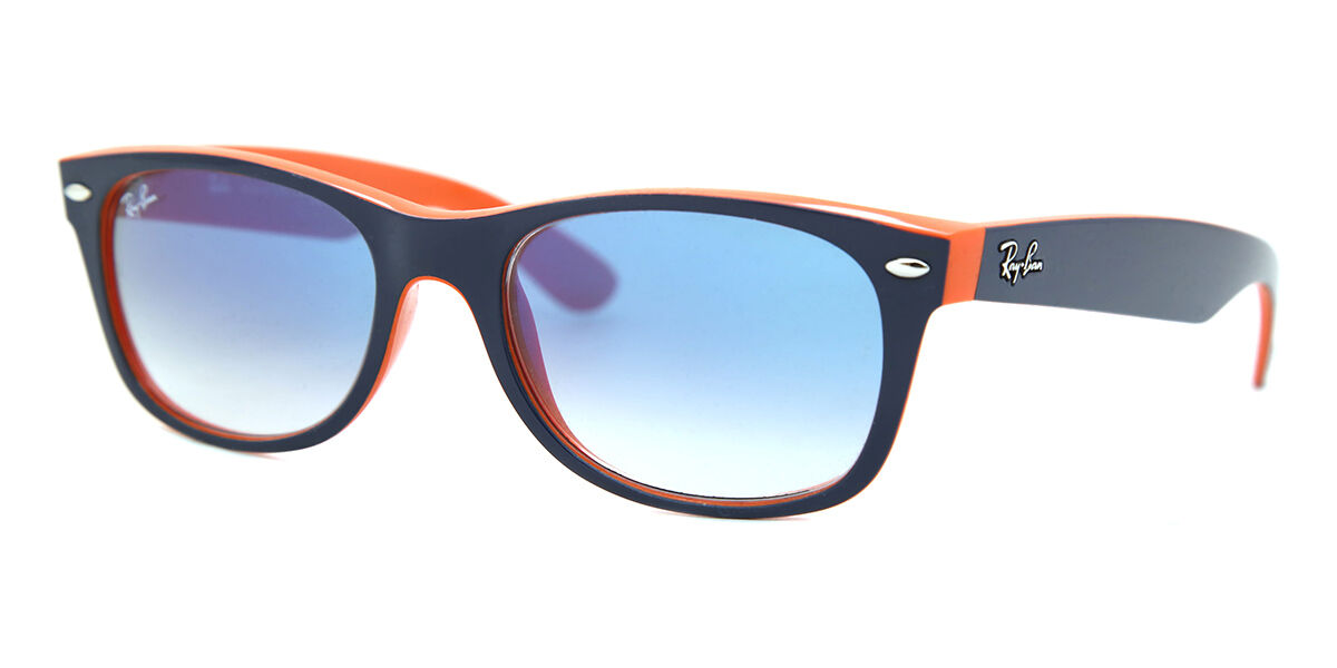 Ray-Ban RB2132 New Wayfarer Color Mix 789/3F スクエア Blue Orange