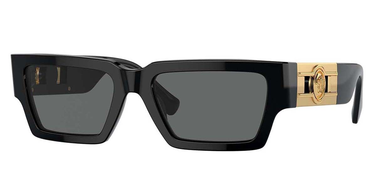 Versace VE4459F Asian Fit GB1/87 スクエア ブラック サングラス